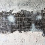 RETE tecnica mista su tela su cm 100x70 anno 2019
